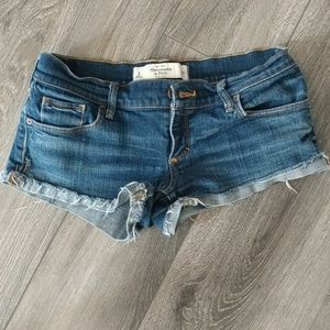 Abercrombie & Fitch destroyed denim shorts